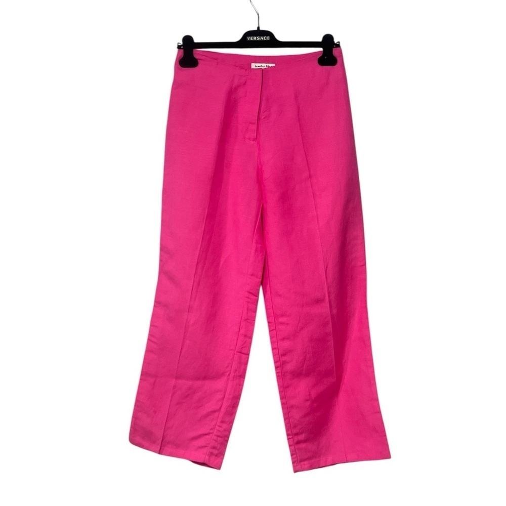 🆕 Anthropologie JENNIFER EDEN Straight Leg Ramie Blend Pants